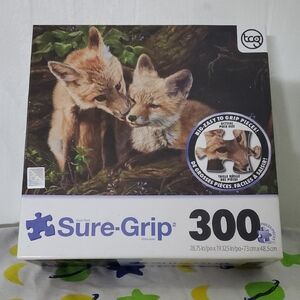 Fox Kisses Sure-Grip 300 Piece Puzzle Complete Set